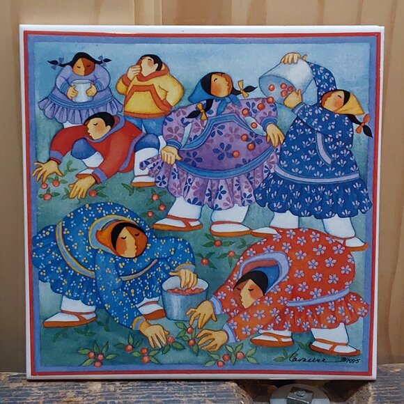 Vintage art tiles by Barbara Lavalee - Picture 4 of 4